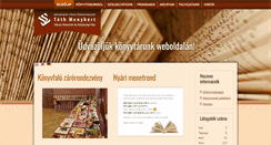 Desktop Screenshot of konyvtar.morahalom.hu